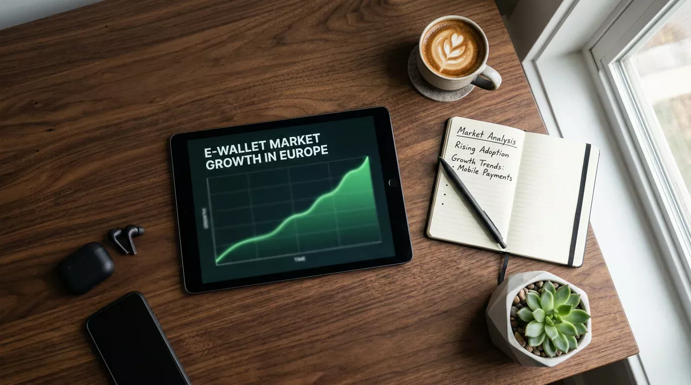 Tillväxt för e-plånböcker på den europeiska bettingmarknaden — marknadsandelar och digital betalningstrend